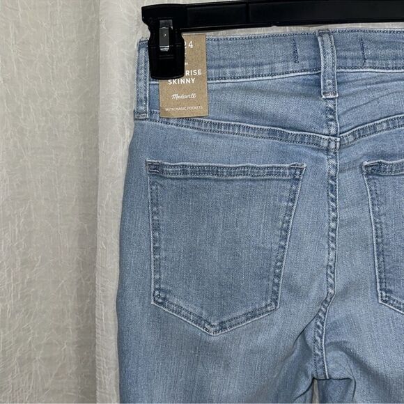 Madewell 23 Light Blue Wash Vintage High Rise Skinny Jeans - Picture 11 of 16